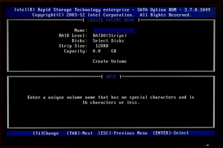 Intel Rapid Storage Technology RAID BIOS Einstellungen So geht’s